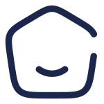 Home Smile Angle SVG Icon